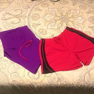 NWOT 2 Pair Athletic workout walking Shorts - VERY cute!